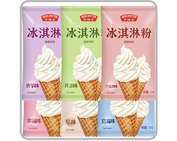 多种口味冰淇淋粉
